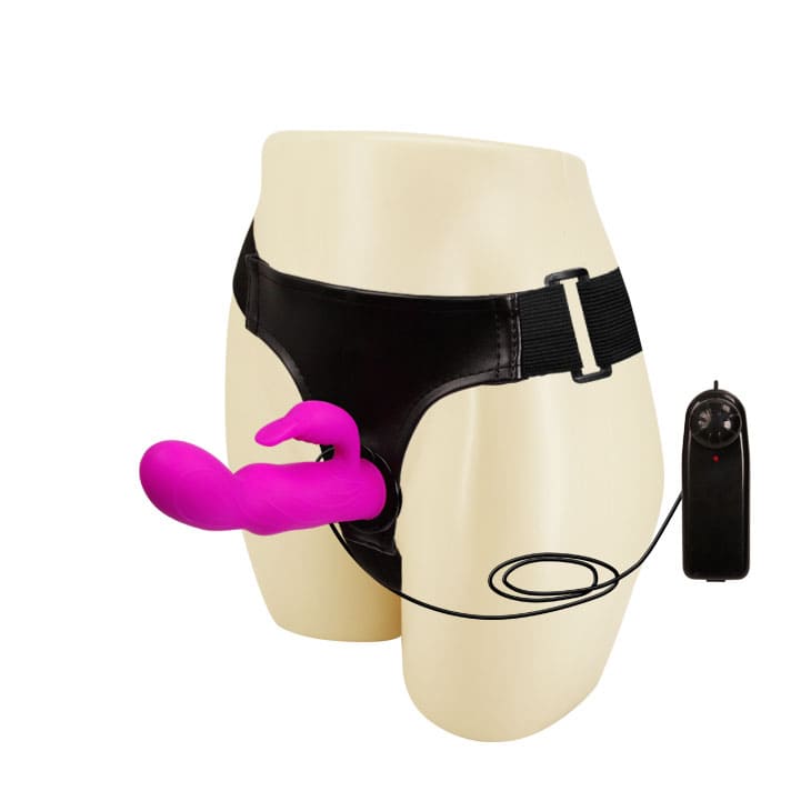 DC65H Strap-On Remote Control Vibrating Lesbian Sex Toy