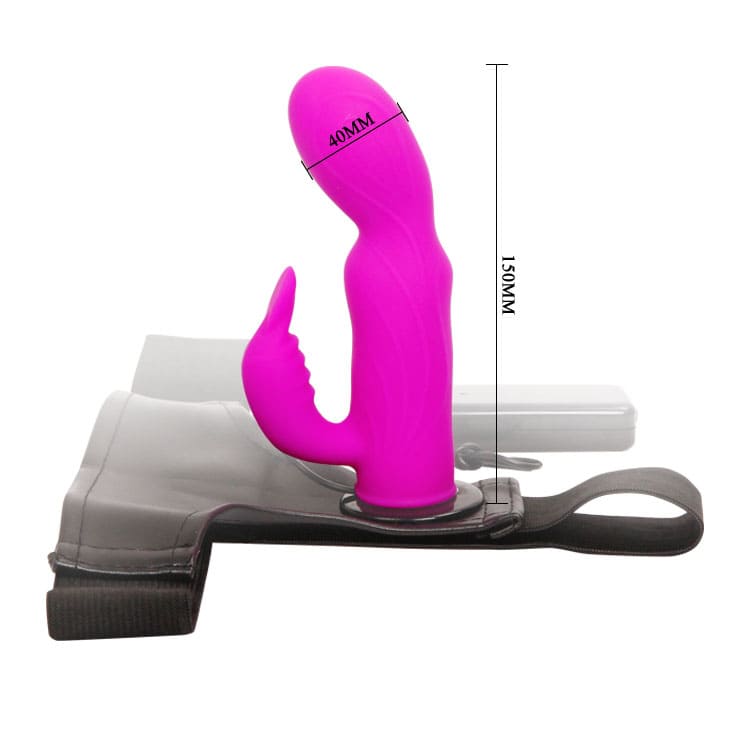 DC65H Strap-On Remote Control Vibrating Lesbian Sex Toy