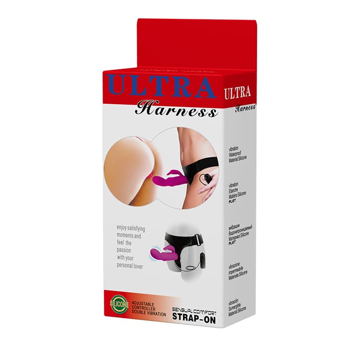 DC65H Strap-On Remote Control Vibrating Lesbian Sex Toy