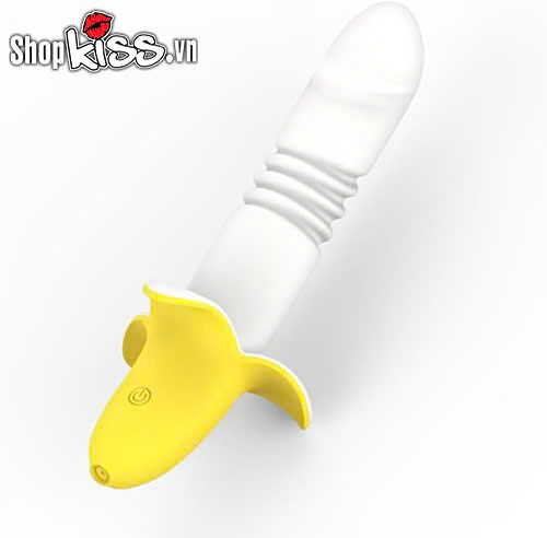 Haoqi Banana Shaped Thrust Vibrating Dual Toy