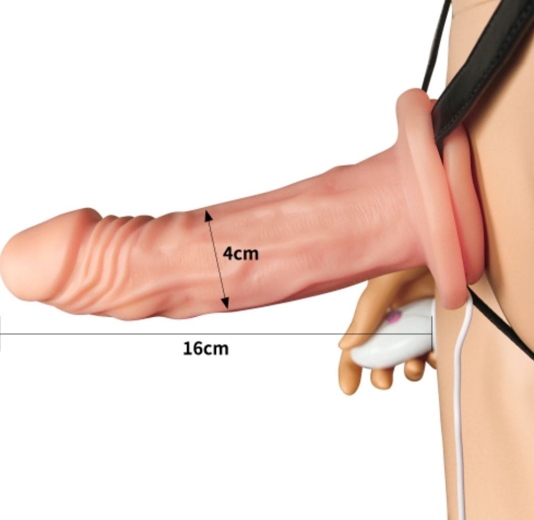 DC65K dương vật giả dây đeo rỗng cao cấp rung và không rung cho nam