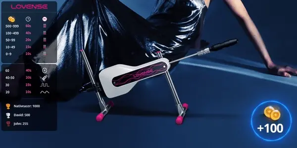 Máy thủ dâm tự động Lovense Mini DC50S dương vật giả silicon rung