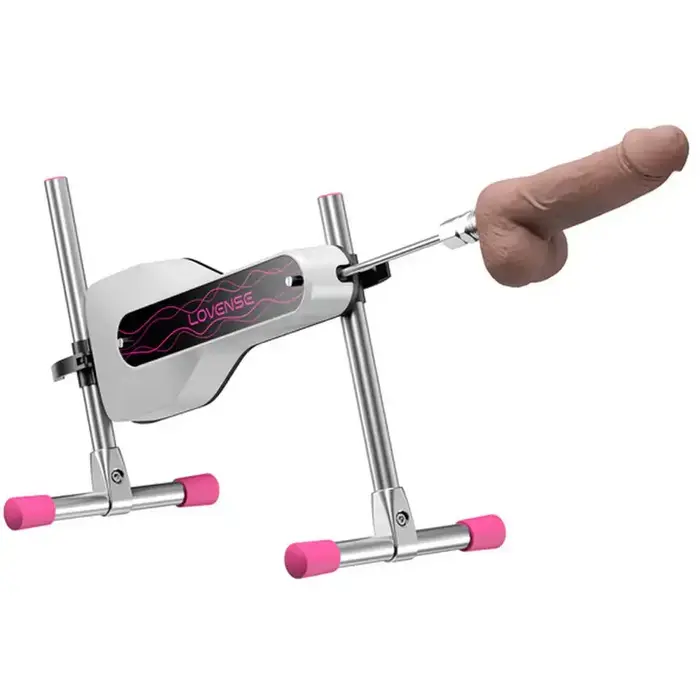 Máy thủ dâm tự động cao cấp Lovense Mini DC50S với dương vật giả silicone và khả năng điều khiển qua app và tay cầm điều khiển