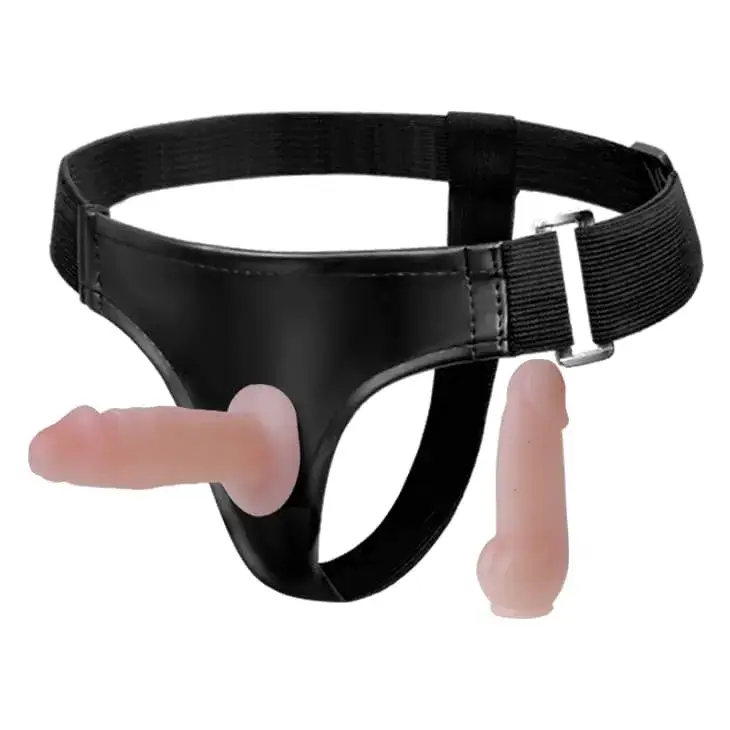 Bộ dương vật giả DC65N size nhỏ 2 đầu thay đổi dây đeo tùy chỉnh