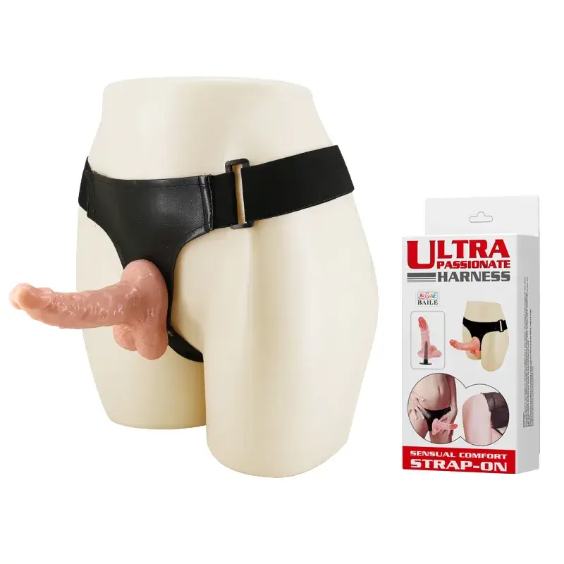 Dương vật giả có dây đeo size nhỏ đặc ruột cho les DC65P với thiết kế đáy mở cho phép kích thích đồng thời mang lại khoái cảm tột đỉnh cho hai bạn nữ.