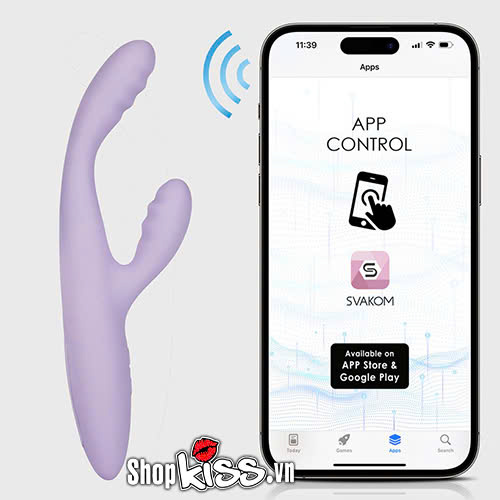 Dụng cụ massage điểm G âm vật Svakom Cici Plus 2 silicone cao cấp