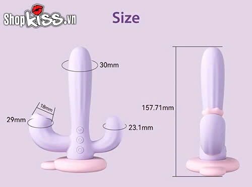 Dụng cụ kích thích đa điểm Svakom Bernice 3 nhánh cao cấp tiện lợi