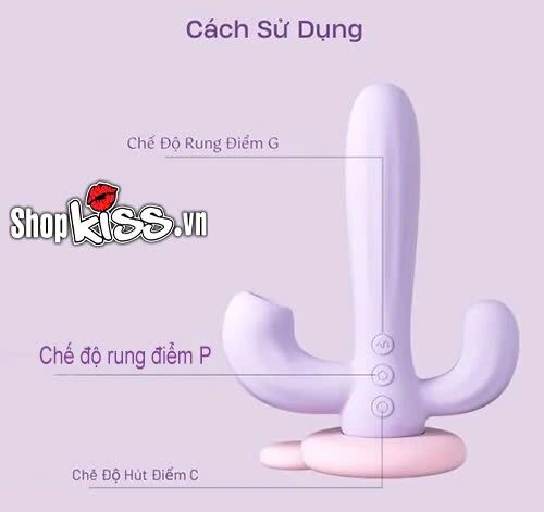 Dụng cụ kích thích đa điểm Svakom Bernice 3 nhánh cao cấp tiện lợi