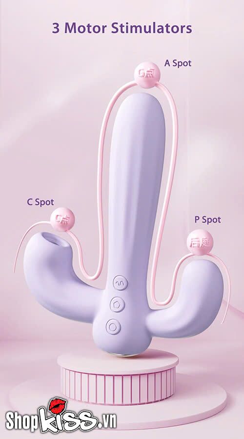 Dụng cụ kích thích đa điểm Svakom Bernice 3 nhánh cao cấp tiện lợi