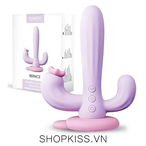 Dụng Cụ Kích Thích Đa Điểm Svakom Bernice Silicone 3 Nhánh