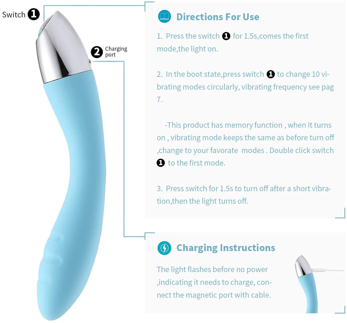 MS45 Máy rung cao cấp cho nữ kích thích tăng khoái cảm cặp đôi