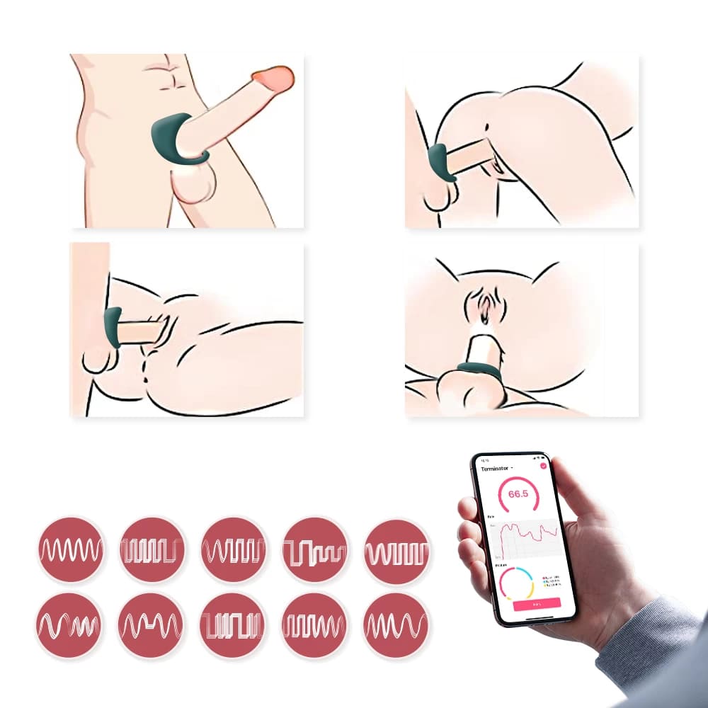 Vòng rung kích thích dương vật đeo tay âm đạo tăng khoái cảm