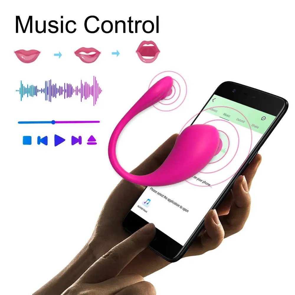 Trứng rung EG34F silicone mềm mại điều khiển App rung mạnh