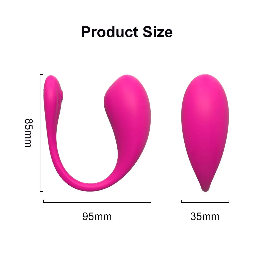 Trứng Rung App EG34F Silicone Mềm Mại Rung Đa Chế Độ Kích Thích