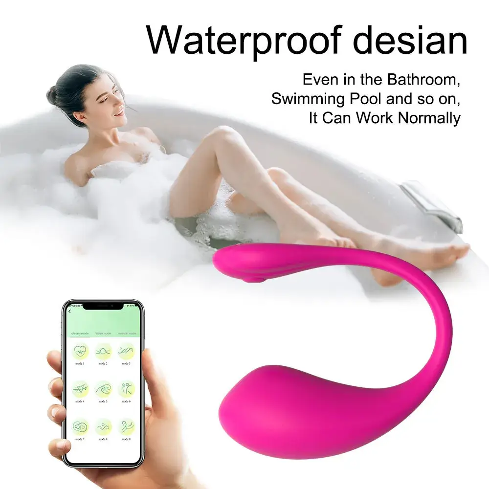 Trứng rung EG34F silicone mềm mại điều khiển App rung mạnh