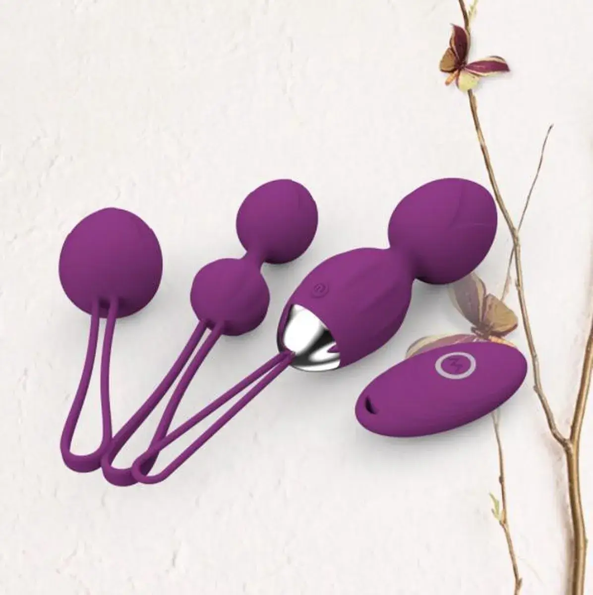 Bóng Tập Kegel Rung DC49C 3 Bóng Điều Khiển Từ Xa Se Khít