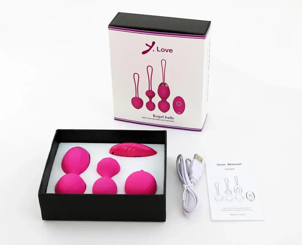 Bóng Tập Kegel Rung DC49C 3 Bóng Điều Khiển Từ Xa Se Khít