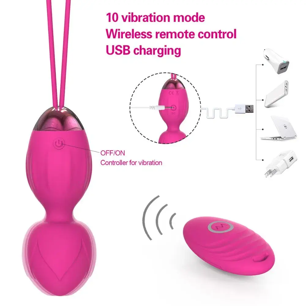 Bóng Tập Kegel Rung DC49C 3 Bóng Điều Khiển Từ Xa Se Khít