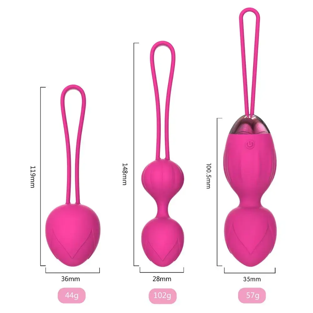 Bóng Tập Kegel Rung DC49C 3 Bóng Điều Khiển Từ Xa Se Khít