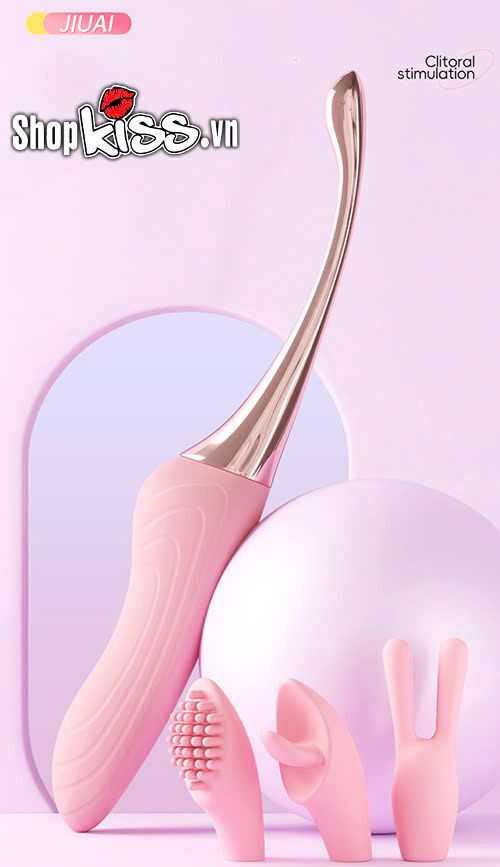 Bỏ sỉ Thanh rung massage 2 đầu có 3 đầu phụ Jiuai Tanchun giá sỉ Bỏ sỉ Thanh rung massage 2 đầu có 3 đầu phụ Jiuai Tanchun giá sỉ