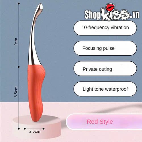 Thanh rung massage 2 đầu Jiuai Tanchun chống nước, 10 chế độ rung mạnh