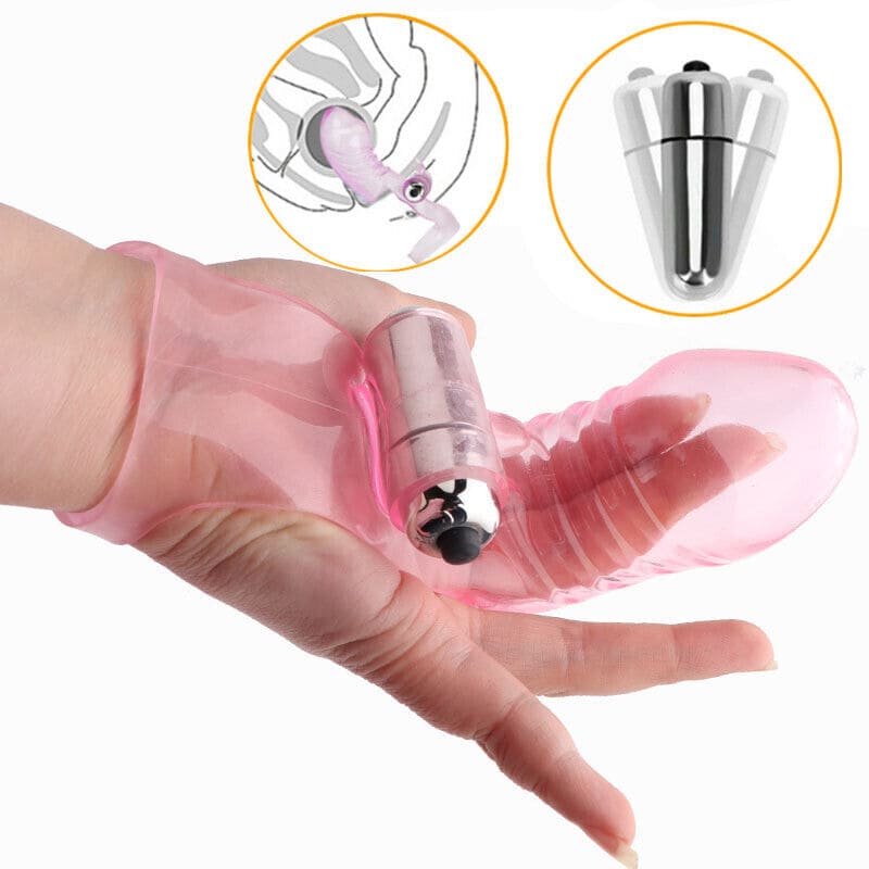 Bao cao su ngón tay rung móc điểm G kích thích