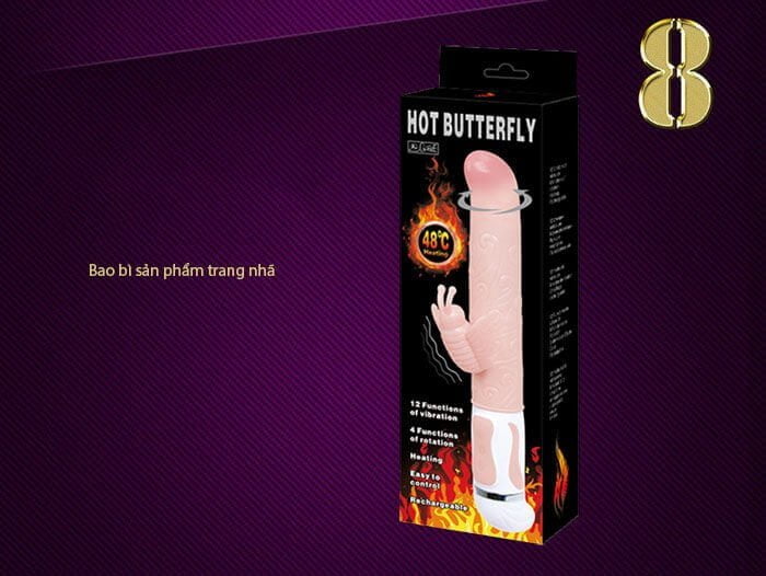Dương vật giả rung ngoáy phát nhiệt cao cấp