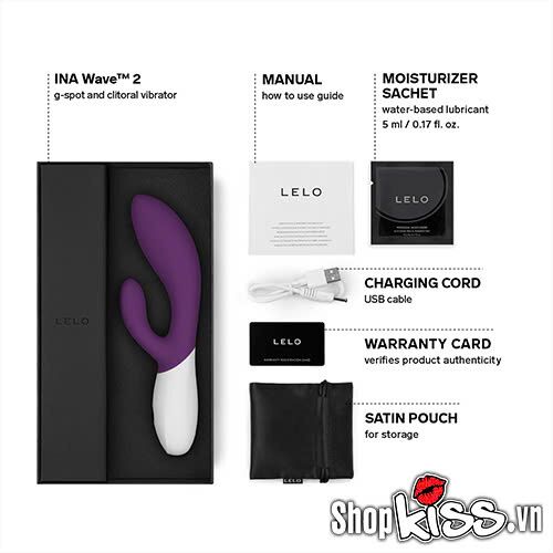 Máy massage điểm G Lelo Ina Wave 2 cao cấp, mạnh mẽ, kích thích