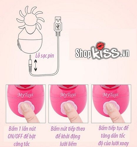 Máy liếm âm vật Kiss MyToys kích thích cực khoái nữ