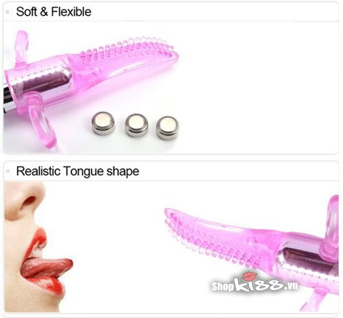 Lưỡi rung mini đeo ngón tay kích thích điểm G nữ