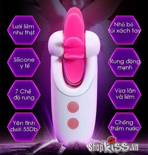 Intoxica Mini Licking Tongue Vibrator Silicone Female Pleasure