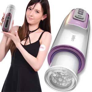 Máy thủ dâm tự động Leten có âm thanh rên rỉ và làm ấm sướng