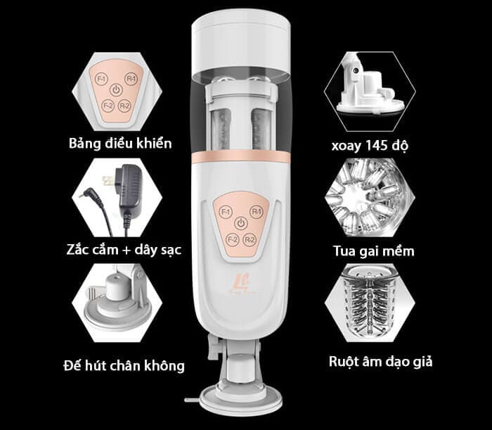 Máy bú mút xoay thụt dương vật tự động - đồ chơi kích thích nam