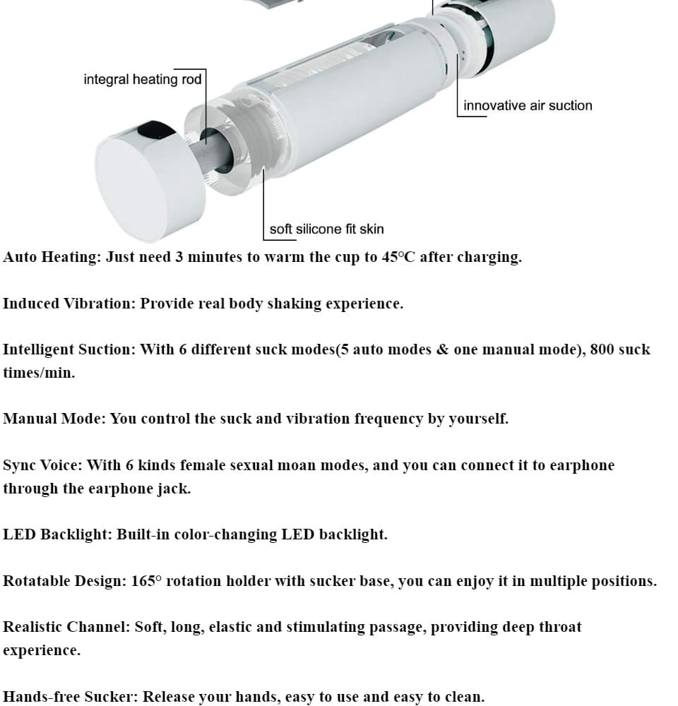 AD40B Máy bú mút tự động làm ấm, cực phê cho cậu nhỏ, kích thích mạnh