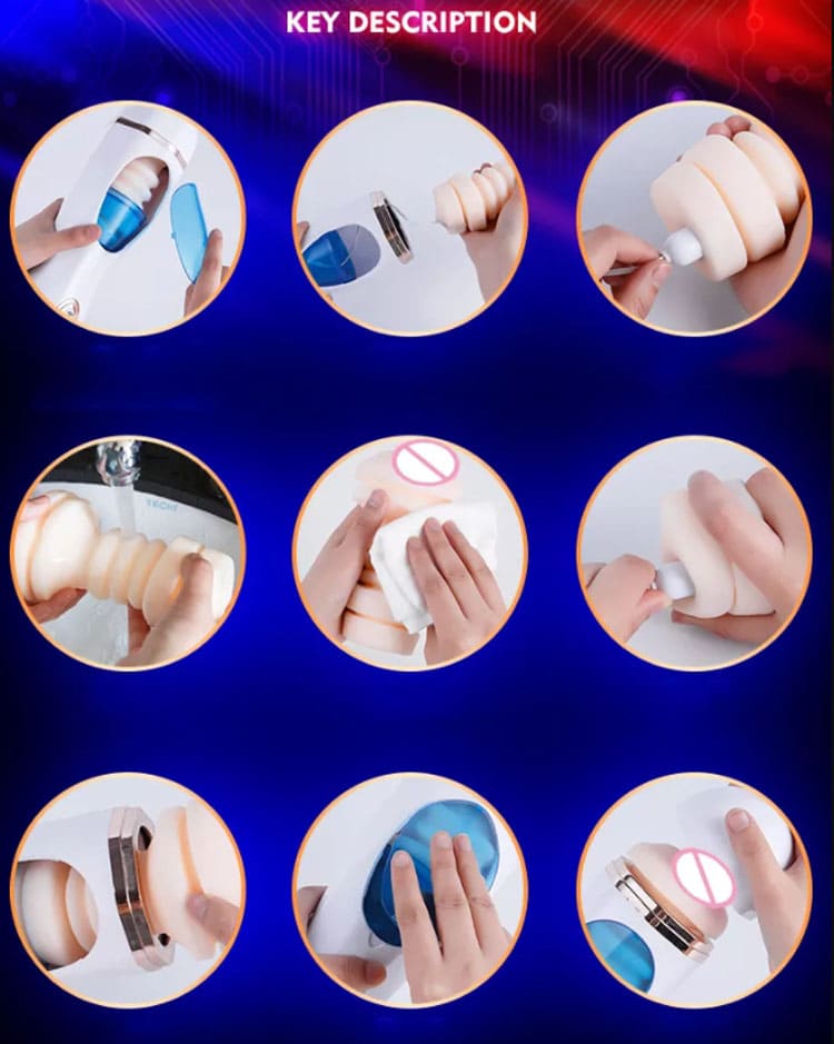 Âm đạo giả tự động có âm thanh rên rỉ siêu kích thích tuổi teen