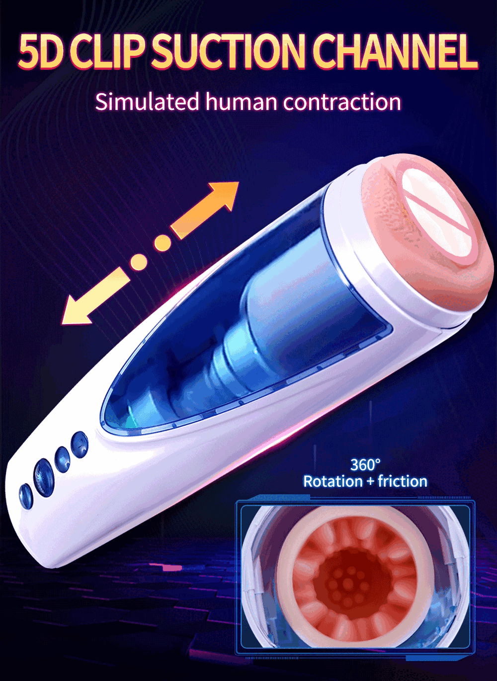 AD34H âm đạo tự động thụt xoay cực đã, sướng như thật, cảm giác chân thật