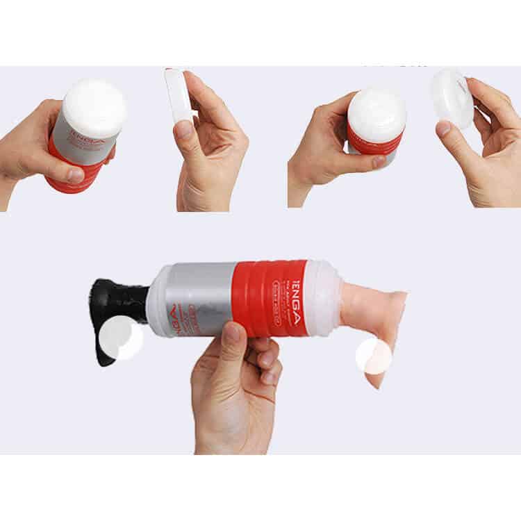 DC13 Tenga Double Hole Cup Nhật Bản cốc thủ dâm nhỏ gọn đa năng