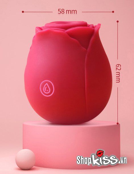 Máy rung liếm âm vật hoa hồng OMYSKY an toàn silicone