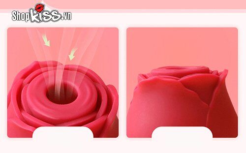 Máy rung liếm âm vật hoa hồng OMYSKY an toàn silicone