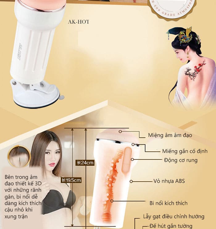 Đồ chơi nam DC45K Chim giả cao cấp kích thích cực đỉnh