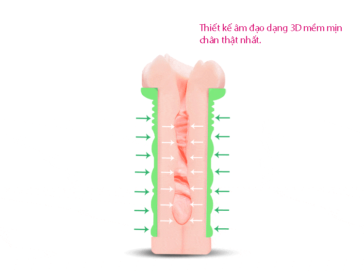 Âm đạo silicon siêu mềm ôm khít chân thật kích thích tột đỉnh