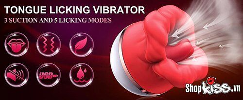  Cửa hàng bán Máy rung liếm và bú mút âm vật môi đỏ hoa hồng Big Mouth Rose loại tốt