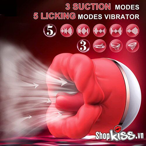  Cửa hàng bán Máy rung liếm và bú mút âm vật môi đỏ hoa hồng Big Mouth Rose loại tốt