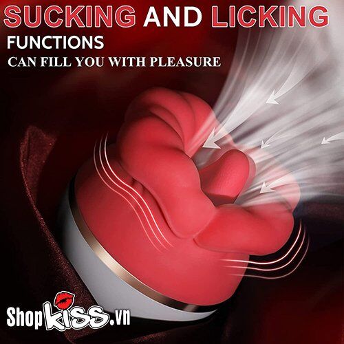  Cửa hàng bán Máy rung liếm và bú mút âm vật môi đỏ hoa hồng Big Mouth Rose loại tốt