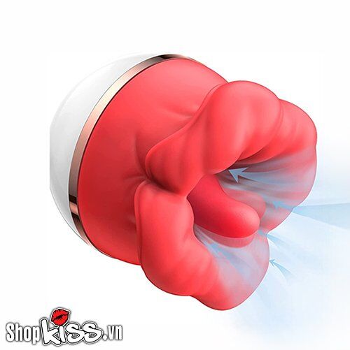 Máy rung liếm bú âm vật môi đỏ hoa hồng Big Mouth Rose cao cấp 
