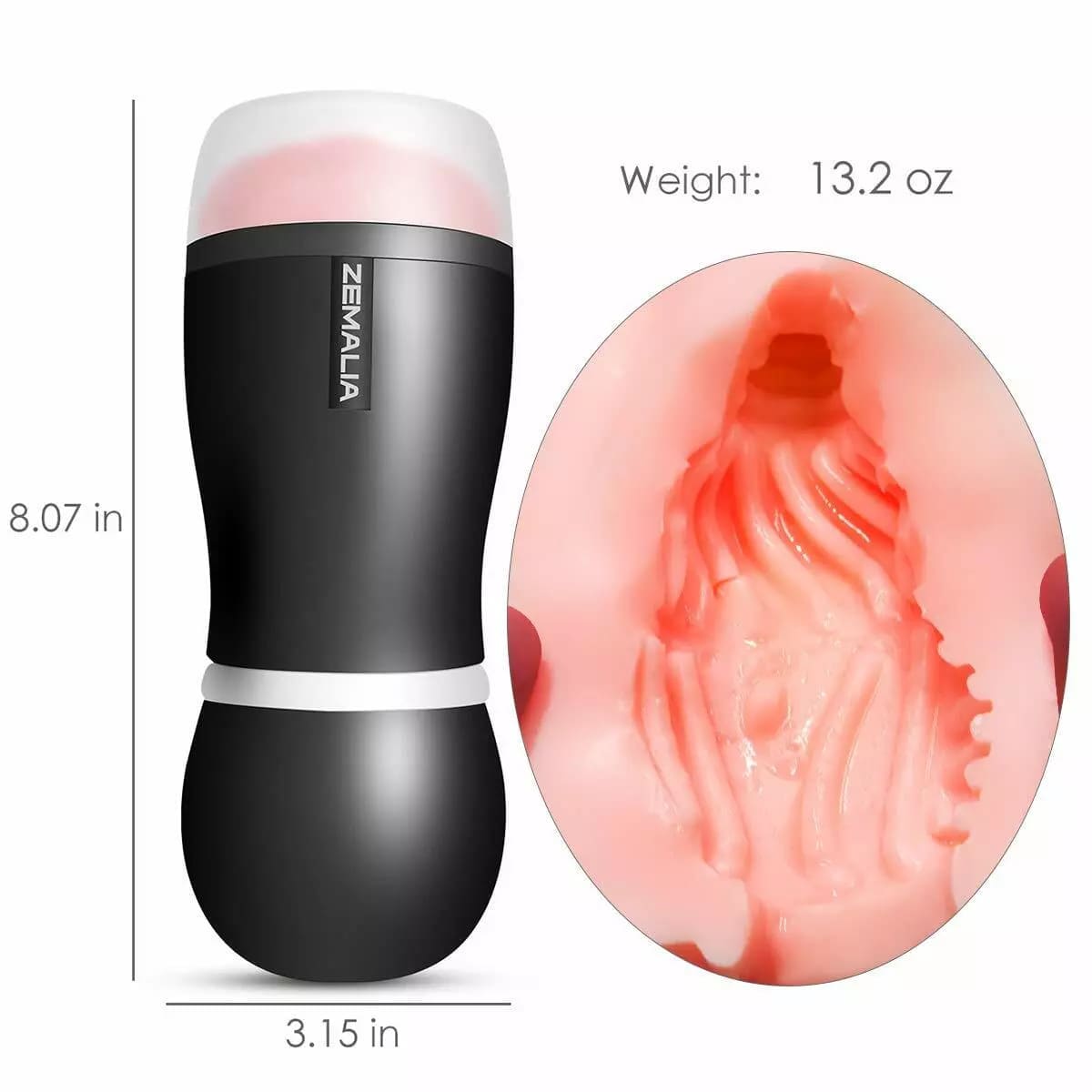 Cốc Thủ Dâm Cầm Tay Zemalia Luna Siêu Thật, Chất Lượng Cao