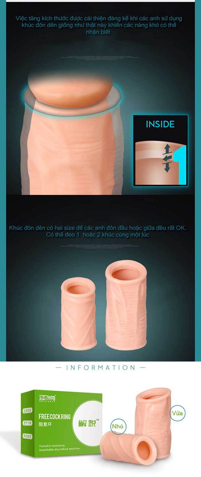 Bao cao su BD10C silicon gai giúp kéo dài thời gian cực khoái