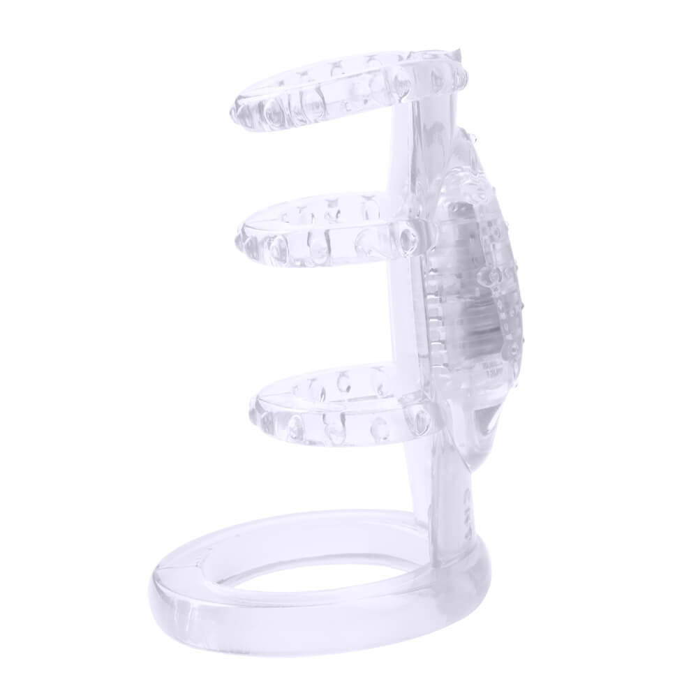BD10D Silicone Vibrating Cock Strap Delay Ejaculation