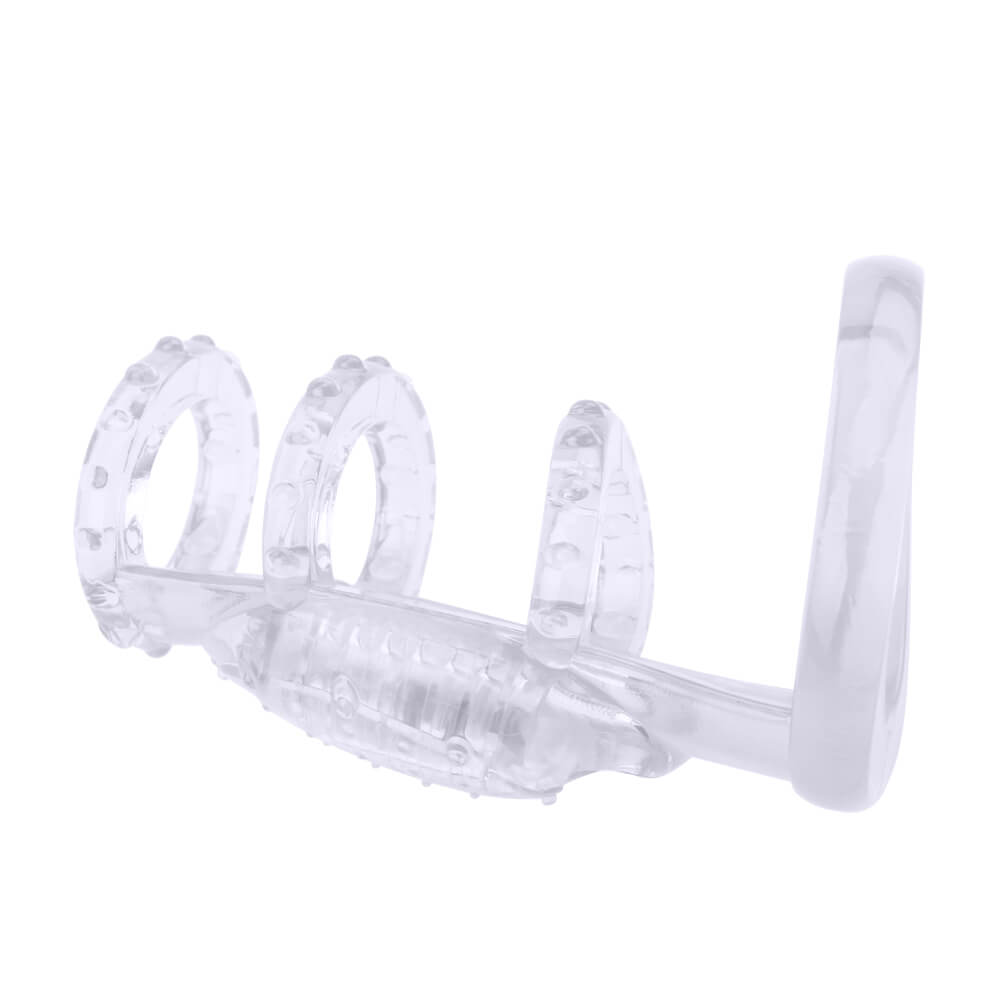 BD10D Silicone Vibrating Cock Strap Delay Ejaculation