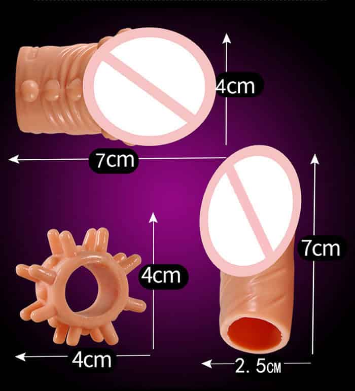 BD10E Bao cao su đôn dên nối dài dương vật tăng khoái cảm